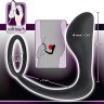 Чёрное эрекционное кольцо с анальной пробкой Black Velvets Ring & Plug