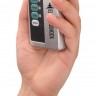 Черный электростимулятор с проводящей насадкой E-Stim Hollow Butt Plug - 7,8 см.