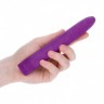 Фиолетовый эко-вибромассажер Natural Pleasure - 17,7 см.