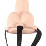 Полый страпон с вибрацией Vibrating Strap-On Sleeve - 17,5 см.