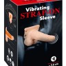 Полый страпон с вибрацией Vibrating Strap-On Sleeve - 17,5 см.