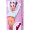Розовый вибратор с клиторальным стимулятором BALLE - 23 см.