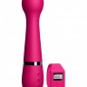 Розовый вибромассажер Kegel Wand - 18,5 см.