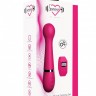 Розовый вибромассажер Kegel Wand - 18,5 см.