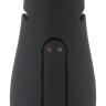 Черный силиконовый вибромастурбатор с нагревом Masturbator with 2 Functions