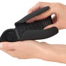 Черный силиконовый вибромастурбатор с нагревом Masturbator with 2 Functions