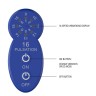 Синий универсальный массажер Silicone Massage Wand - 20 см.