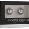 Серебристые металлические вагинальные шарики Light Weight Ben-Wa-Balls