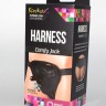 Чёрные трусики-джоки Kanikule Strap-on Harness universal Comfy Jock с плугом и кольцами