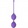Фиолетовые вагинальные шарики SEE YOU IN BLOOM DUO BALLS 36MM
