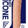 Телесный вибратор One Touch Silicone - 22,5 см.