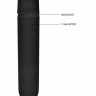 Черная вибропуля Speed Bullet - 9,3 см.