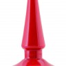 Красная анальная втулка без вибрации - 10,5 см.