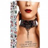 Ошейник Printed Collar With Leash Old School Tattoo Style