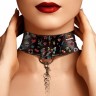 Ошейник Printed Collar With Leash Old School Tattoo Style