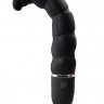 Чёрный анальный стимулятор с вибрацией PURRFECT SILICONE DELUXE 5.5INCH - 14 см.