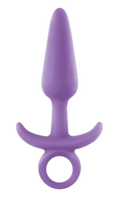 Фиолетовая анальная пробка Firefly Prince Small - 10,9 см.
