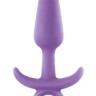 Фиолетовая анальная пробка Firefly Prince Small - 10,9 см.