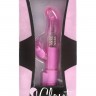 Розовый вибромассажёр для стимуляции G-точки и клитора THE DONATELLA JELLY G