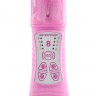 Розовый вибромассажёр для стимуляции G-точки и клитора THE DONATELLA JELLY G