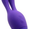 Фиолетовый вибратор INDULGENCE Dream Bunny - 15 см.