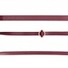 Бордовый ошейник с поводком Collar With Leash