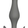 Серая анальная втулка Plug With T-handle - 10,3 см.