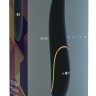 Чёрный вибратор Aviva с тонким кончиком - 19,8 см.