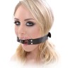 Чёрный кляп-кольцо Beginner's Open Mouth Gag