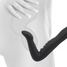 Черный безремневой страпон 8" Strapless Strap-On - 20,3 см.