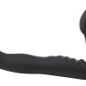 Черный безремневой страпон 8" Strapless Strap-On - 20,3 см.
