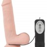 Телесный вибратор-ротатор Medical Silicone Rotating Vibrator - 20 см.