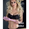 Розовый пэддл с надписью XOXO Paddle - 32 см.