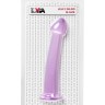 Фиолетовый фаллоимитатор Jelly Dildo M - 18 см.