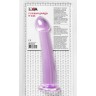 Фиолетовый фаллоимитатор Jelly Dildo M - 18 см.