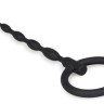 Черный силиконовый уретральный плаг Silicone Penis Plug - 16 см.