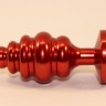 Красная фигурная пробка с синим стразом - 7,3 см.
