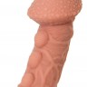 Насадка на фаллос с пузыриками, венками и ребристостью Extreme Sleeve 009 S-size - 12,7 см.