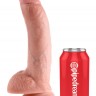 Телесный фаллоимитатор 9" Cock with Balls - 22,9 см.