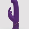 Фиолетовый вибратор Greedy Girl Power Motion Thrusting Rabbit Vibrator - 21,6 см.