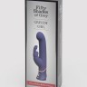 Фиолетовый вибратор Greedy Girl Power Motion Thrusting Rabbit Vibrator - 21,6 см.