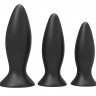 Тренировочный набор анальных пробок Booty Cone Training Set с вибропулей