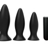 Тренировочный набор анальных пробок Booty Cone Training Set с вибропулей