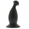 Чёрный массажёр простаты или точки G PURE ANAL G BUTT PLUG - 15 см.