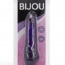 Фиолетовый водонепроницаемый вибратор BIJOU SAVVY - 17,5 см.