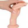 Телесный массажер-рука для фистинга Hand Dildo - 21 см.