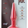 Красная анальная втулка Pure - 11,5 см.