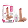 Вибратор-реалистик с выносным пультом The Ultra Soft Dude - 18 см.
