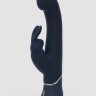 Темно-синий вибратор-кролик Greedy Girl Real-Feel Rabbit Vibrator - 25,4 см.