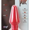 Красная анальная втулка Pure - 13,5 см.